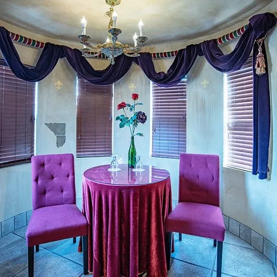 The Sleeping Beauty’s Castle suite at the Anniversary Inn in Boise, Idaho