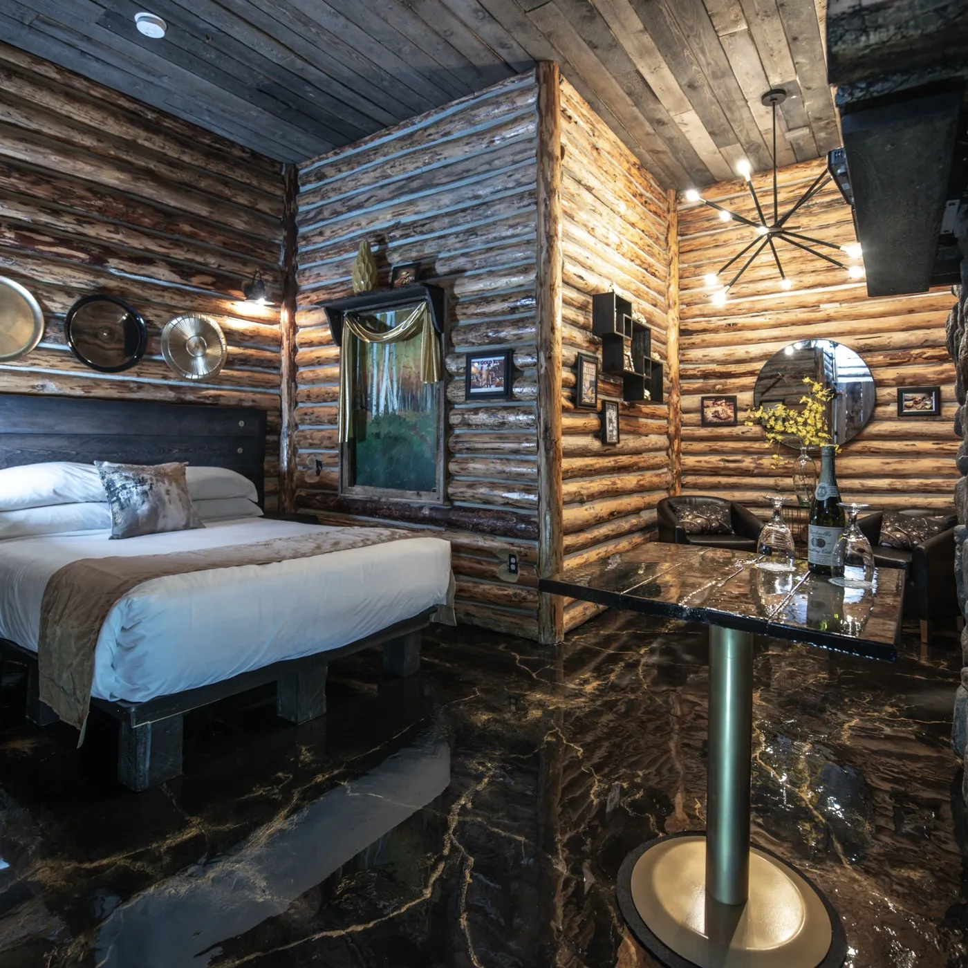 The Gold Rush suite at the Anniversary Inn in 5th South, Salt Lake City, Utah