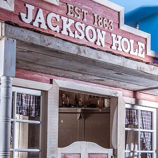 The Jackson Hole suite at the Anniversary Inn in 5th South, Salt Lake City, Utah