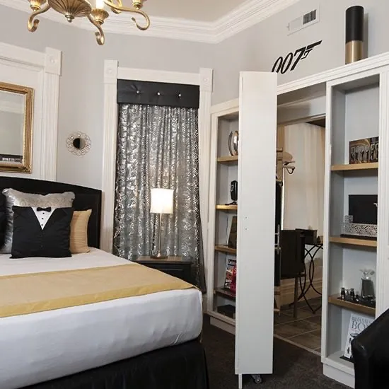 The “007” suite at the Anniversary Inn in South Temple, Salt Lake City, Utah