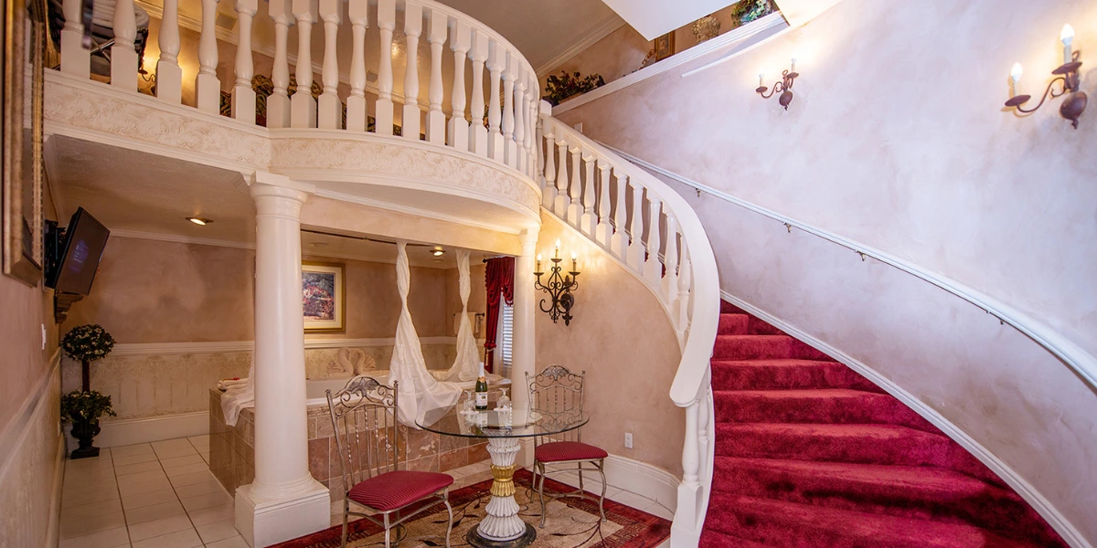 Romeo & Juliet room at Anniversary Inn in Salt Lake City, Utah